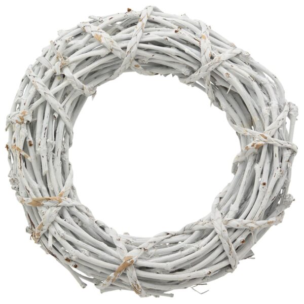 matches21 - Webshop Deko Kranz Tuerkranz Tischkranz aus Rattan weiss Naturmaterial 1 Stk 40x9 cm 118810 1 14