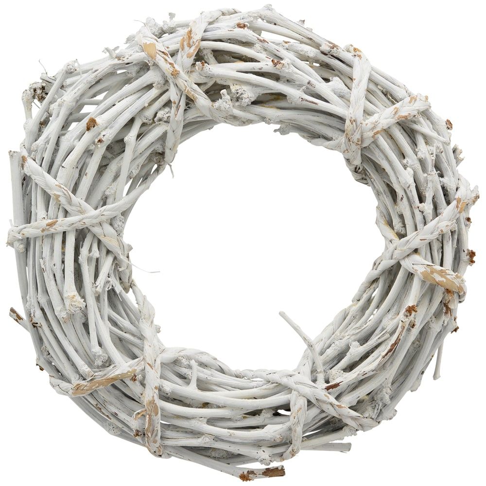 matches21 - Webshop Deko Kranz Tuerkranz Tischkranz aus Rattan weiss Naturmaterial 1 Stk 40x9 cm 118810 3 1 13