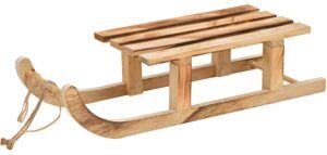 matches21 - Webshop Deko Schlitten Minischlitten Holzschlitten Dekoration Holz braun 1 Stk 3 Groessen 119625 2 1 8
