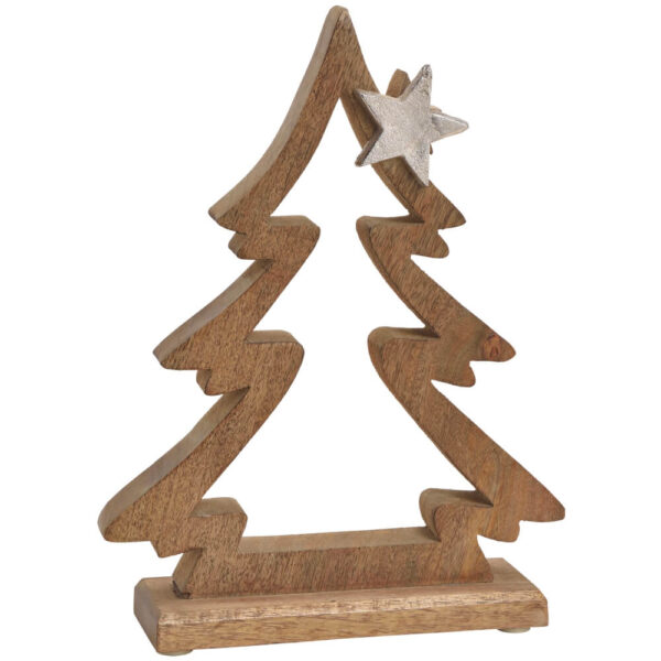 matches21 - Webshop Dekofiguren Tannenbaum Weihnachten Deko Holz und Metall Holzfiguren 2 Groessen 116757 1 1 9