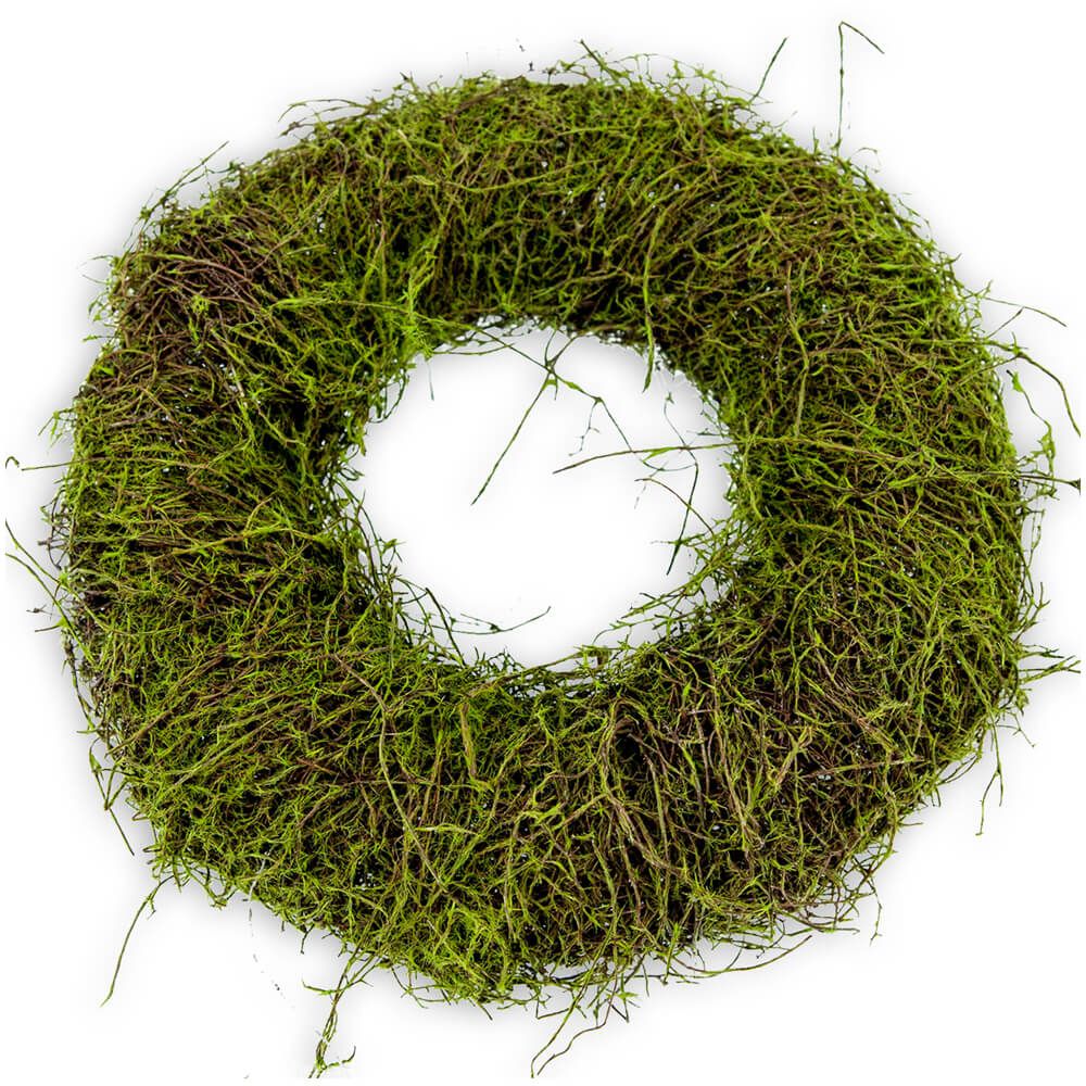 matches21 - Webshop Dekokraenze mit Moos Clematis Rebenholz Dekokraenze Holz 1 Stk 3 Groessen 120516 1 1 2