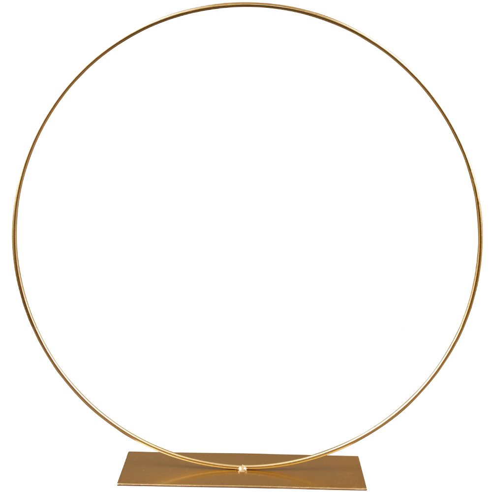 matches21 Dekoringe Ringe auf Fuss Sockel Metallringe Drahtringe Metall gold 1 Stk 2 Groessen 121858 1 1 2