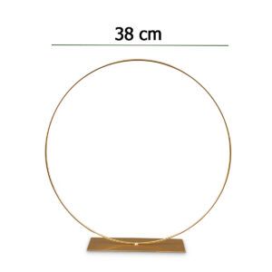 matches21 Dekoringe Ringe auf Fuss Sockel Metallringe zum Basteln Metall gold 2 Groessen 121858 1 1 11