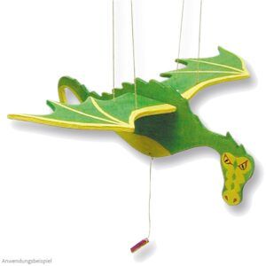 matches21 - Webshop Drache Mobile schwebend Fluegelschlag Bausatz Holz Kinder Werkset ab 10 Jahren 107571 1 5