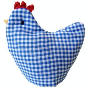 matches21 - Webshop Eierwaermer Huhn Landhaus blau weiss kariert Eiwae 1 3