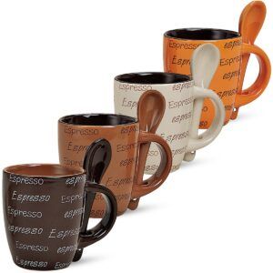 matches21 - Webshop Espressotassen aus Keramik Espressodekor 4er Set 7 cm 50 ml 116104 1 3