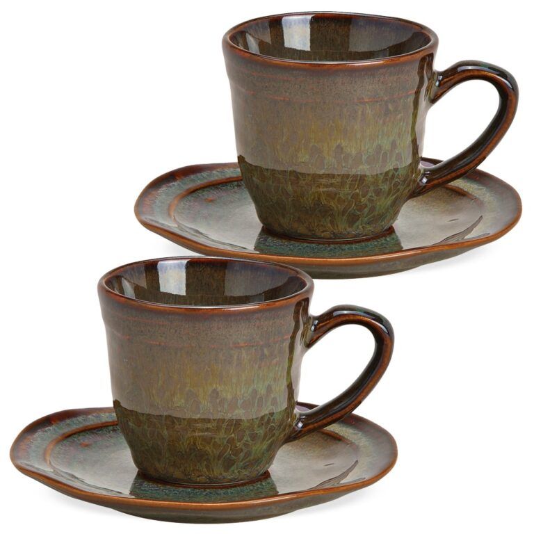 JanYoo Espressotassen Set – 6 Stück, Klassische Tassen Für Kaffee-Liebhaber, Perfekt Für Café Daheim