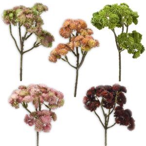 matches21 - Webshop Fetthenne Kunstblume Zweige Kunstpflanzen Dekopflanze 1 Stk 30 cm 5 Farben 120538 1 14