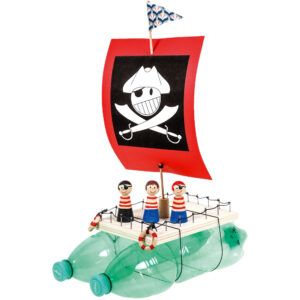 matches21 - Webshop Flaschenboot Katamaran PET Bausatz Kreativset Bastelset Kinder ab 6 Jahre 124408 1 4