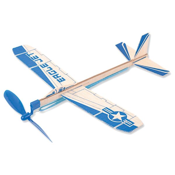 matches21 - Webshop Flugzeug Gummimotor Flieger 29 cm Bausatz Kinder Werkset Bastelset ab 8 Jahren 125017 3 1 1