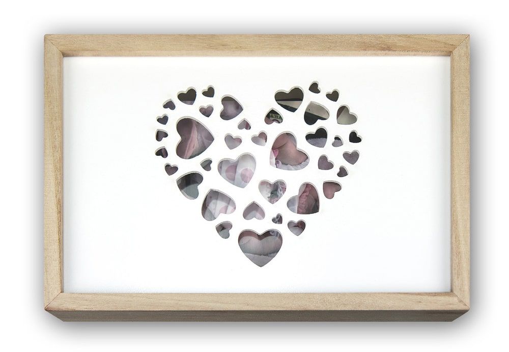 matches21 - Webshop Fotoboxen Love fuer Fotos Bilder und USB Sticks Holz braun weiss 1 Stk 3 Formate 121655 1 1 12