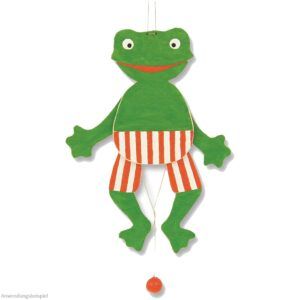 matches21 - Webshop Frosch Hampelmann Holz Bausatz Laubsaegevorlage Bastelset fuer Kinder ab 9 Jahren 118841 1 1 2