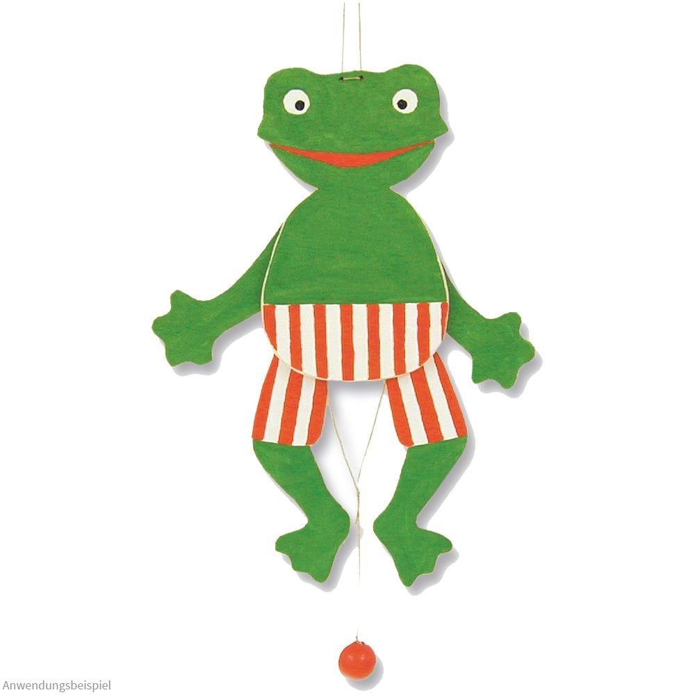 matches21 - Webshop Frosch Hampelmann Holz Bausatz Laubsaegevorlage Bastelset fuer Kinder ab 9 Jahren 118841 1 1 1