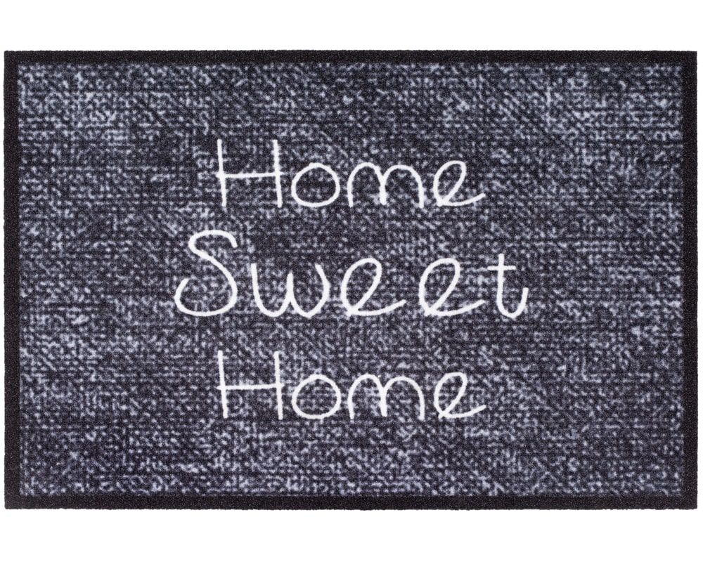 matches21 - Webshop Fussmatte Fussabstreifer DECOR HOME SWEET HOME grau gedruckter Rand 50x75 cm 123999 1 1