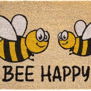 matches21 - Webshop Fussmatte Kokosmatte Indoor bedruckt Bienen und Bee Happy 1 Stk 40x60 cm 118985 1 7