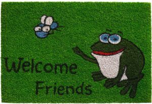 matches21 - Webshop Fussmatte Kokosmatte Indoor bedruckt Frosch und Welcome Friends 1 Stk 40x60 cm 118983 1 20