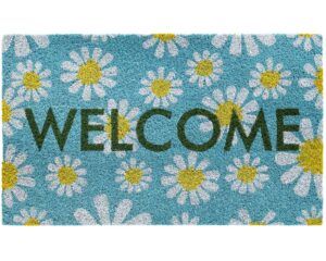 matches21 - Webshop Fussmatte Kokosmatte KOKOS INDOOR Schriftzug WELCOME und Gaensebluemchen 45x75 cm 124027 1 8