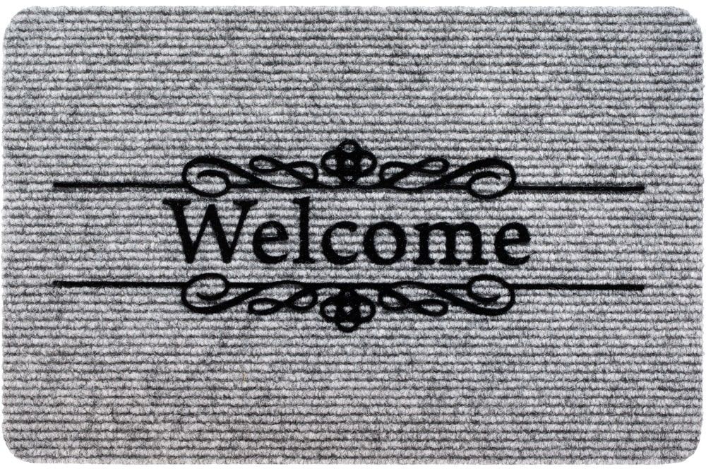 matches21 - Webshop Fussmatte RIPS Nadelfilz Motiv Welcome Schnoerkel Ornament Indoor 1 Stk 40x60 cm 118885 1 1