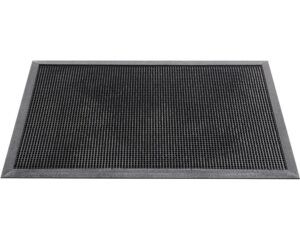 Fußmatte Türmatte Outdoor Gummi & Noppen wetterfest schwarz rechteckig 40x60 cm