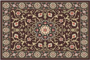 matches21 - Webshop Fussmatten Fussabstreifer DECOR Blueten Perser Mandala braun beige waschbar 2 Groessen 119164 1 1 14