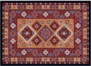 matches21 - Webshop Fussmatten Fussabstreifer DECOR Ornamente Orientalisch rot braun waschbar 2 Groessen 119117 3 1 15