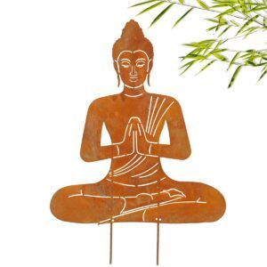 matches21 - Webshop Gartenstecker Buddha Rost 127724 2 1 14