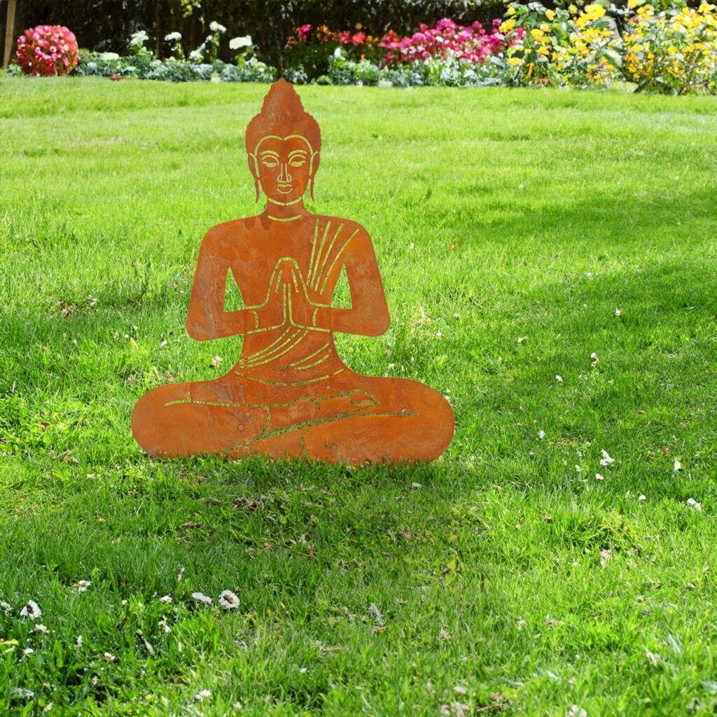 matches21 - Webshop Gartenstecker Buddha Rost 127724 5 1 4