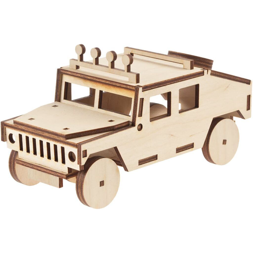 matches21 Gelaendewagen Hummer Jeep 3D Steckbausatz Bastelset fuer Kinder ab 8 Jahren 109832 2 1 1