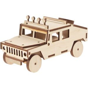 matches21 - Webshop Gelaendewagen Hummer Jeep 3D Steckbausatz Bastelset fuer Kinder ab 8 Jahren 109832 2 1 8