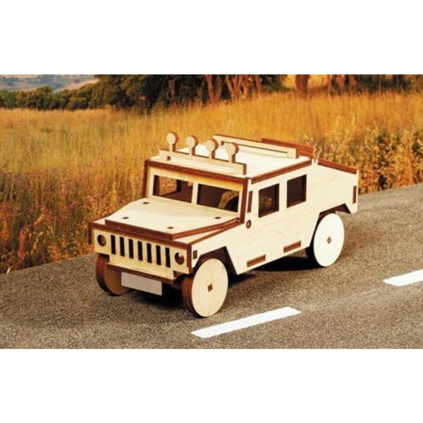 matches21 - Webshop Gelaendewagen Hummer Jeep 3D Steckbausatz Bastelset fuer Kinder ab 8 Jahren 109832 4 1 3