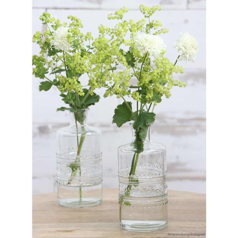 matches21 - Webshop Gerade Glasvasen Glas Blumenvasen Ethno 1 Stk 7 5x14 5 cm in 4 Farben 123645 12 1 48