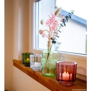 matches21 - Webshop Gerade Glasvasen Glas Blumenvasen Ethno 1 Stk 7 5x14 5 cm in 4 Farben 123645 9 1 62