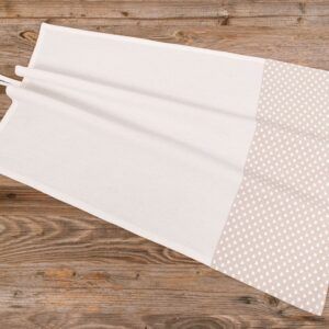 matches21 - Webshop Geschirrtuch Landhaus TRAUDL Waffelpiquee weiss Herzen Borduere beige 50x70 1 Stk 118100 1 22