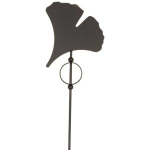 matches21 - Webshop Ginkgo Gartenstecker gross 90 cm Wetterfeste Vintage Gartendeko aus Metall Eleganter XXL Blumenstecker fuer Draussen Dekostecker Antik Balkon Terrasse und Beete 127676 2 1 12