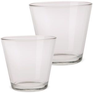 matches21 - Webshop Glastoepfe Glasvasen konische Form Blumenvasen Dekovase Glas klar 1 Stk 2 Groessen 123740 1 17