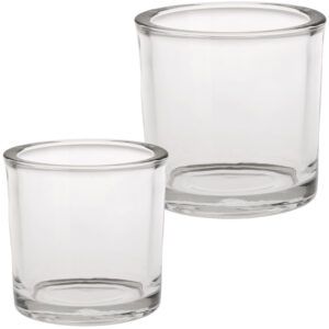 matches21 - Webshop Glastoepfe Pflanzgefaesse Glasvasen rund Vasen dickes Glas klar 1 Stk in 2 Groessen 125026 1 5