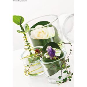 matches21 - Webshop Glastoepfe Pflanzgefaesse Glasvasen rund Vasen dickes Glas klar 1 Stk in 2 Groessen 125026 5 1 12