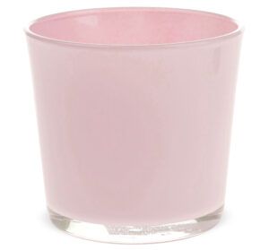 matches21 - Webshop Glastoepfe Pflanzgefaesse Teelichtglaeser rund uebertoepfe Glas rosa 1 Stk in 2 Groessen 123735 1 1 14