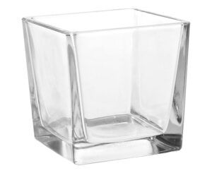 matches21 - Webshop Glastoepfe Quader Glasquader Pflanztoepfe Wuerfel dickes Glas klar 1 Stk 4 Groessen 123731 2 1 24