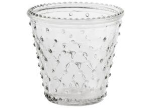 matches21 - Webshop Glastoepfe Windlichter Noppen aufgesetzte Glasperlen transparent 1 Stk 3 Groessen 120886 1 1 10