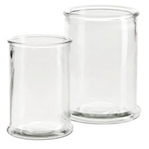 matches21 - Webshop Glasvasen Blumenvasen verstaerkter Rand Zylinderform Glas klar 1 Stk 2 Groessen 123737 1 7