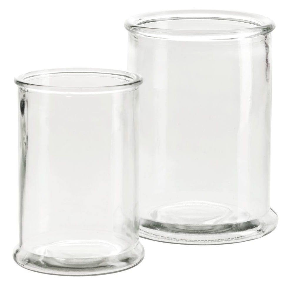 matches21 - Webshop Glasvasen Blumenvasen verstaerkter Rand Zylinderform Glas klar 1 Stk 2 Groessen 123737 1 9