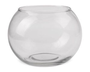 matches21 - Webshop Glasvasen Vasen Blumenvasen Kugelform flacher Boden Glas klar 1 Stk in 3 Groessen 123743 3 1 16