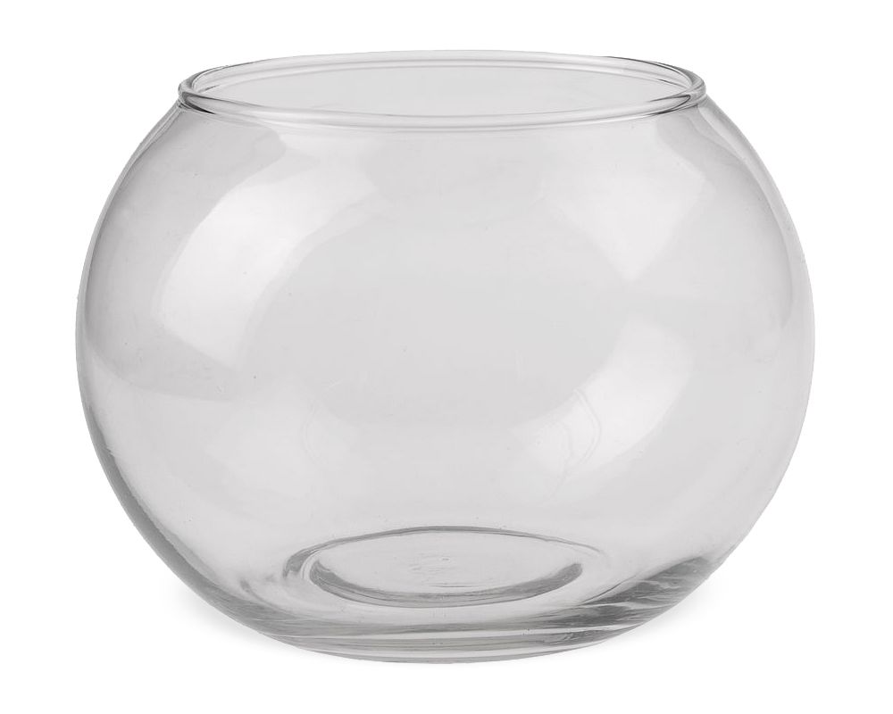 matches21 - Webshop Glasvasen Vasen Blumenvasen Kugelform flacher Boden Glas klar 1 Stk in 3 Groessen 123743 3 1 12