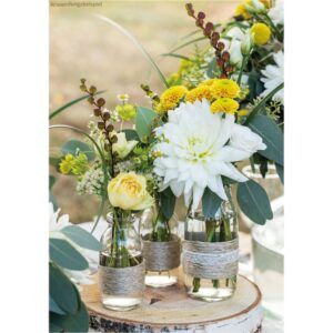 matches21 - Webshop Glasvasen Vasen Milchflaschen Glasflaschen Flaschenform 2er Set in 2 Groessen 120882 7 1 20