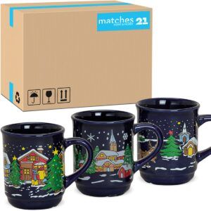 matches21 Gluehweintassen Gluehweinbecher 36 Stk Tassen Becher bunt Keramik 200 ml 109170 2 1 10