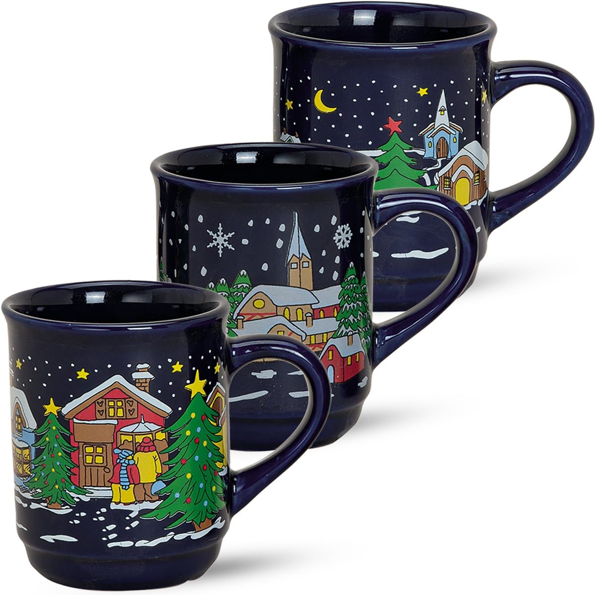 matches21 - Webshop Gluehweintassen Gluehweinbecher Tassen Becher bunt 1 Stk B WARE Keramik 109918 1 1 11
