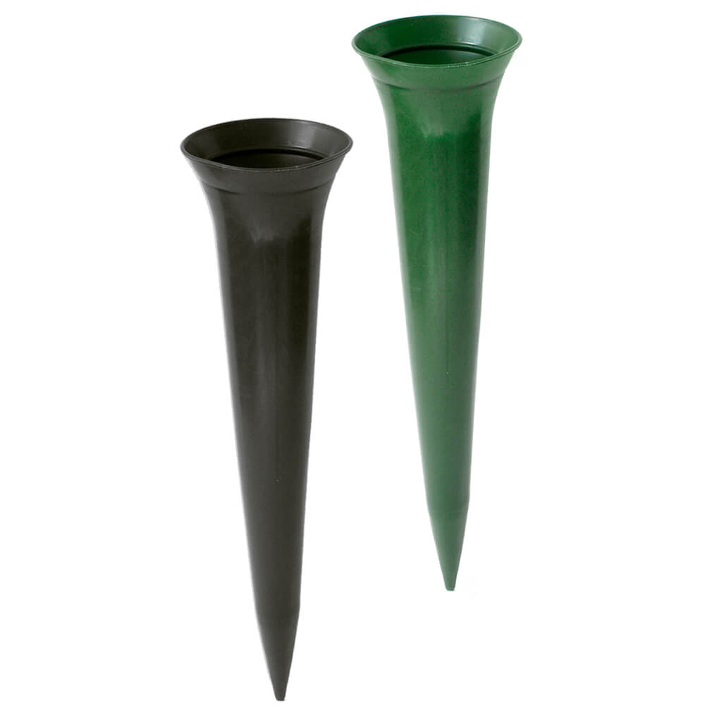 matches21 Grabvasen Nelken Grabdeko Steckvasen Kunststoff 7 5x34 cm 1 Stk in 2 Farben 121898 1 1