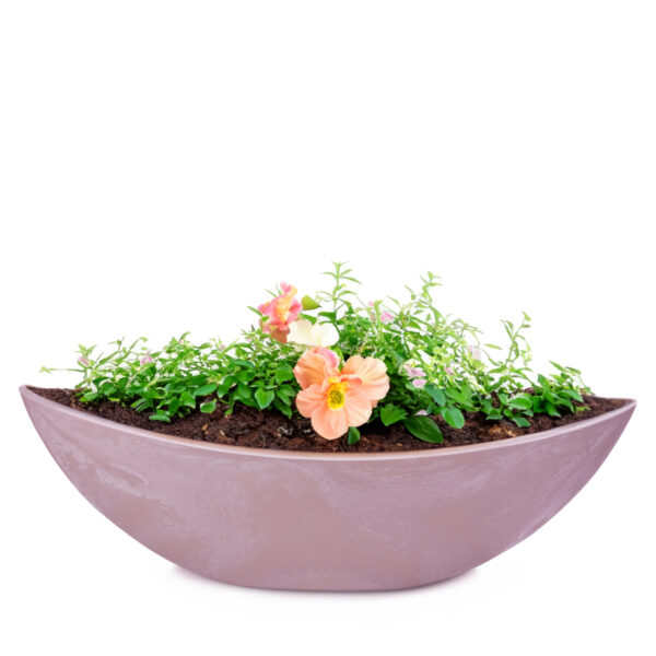 matches21 - Webshop Grosse Pflanzschale Blumenschale oval Jardiniere alt rosa 2 Groessen 127560 2 1 21