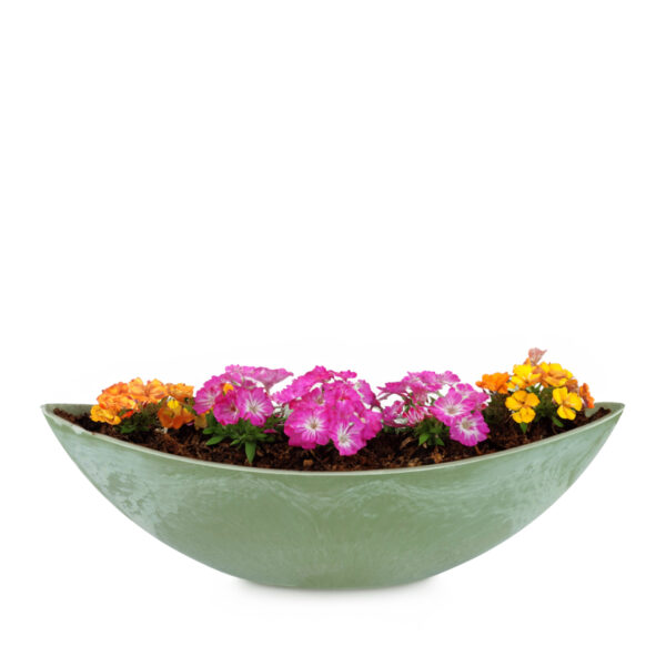 matches21 - Webshop Grosse Pflanzschale Blumenschale oval Jardiniere gruen 2 Groessen 127561 2 1 21